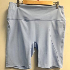 Athletic High Rise Biker Shorts-Ice Blue